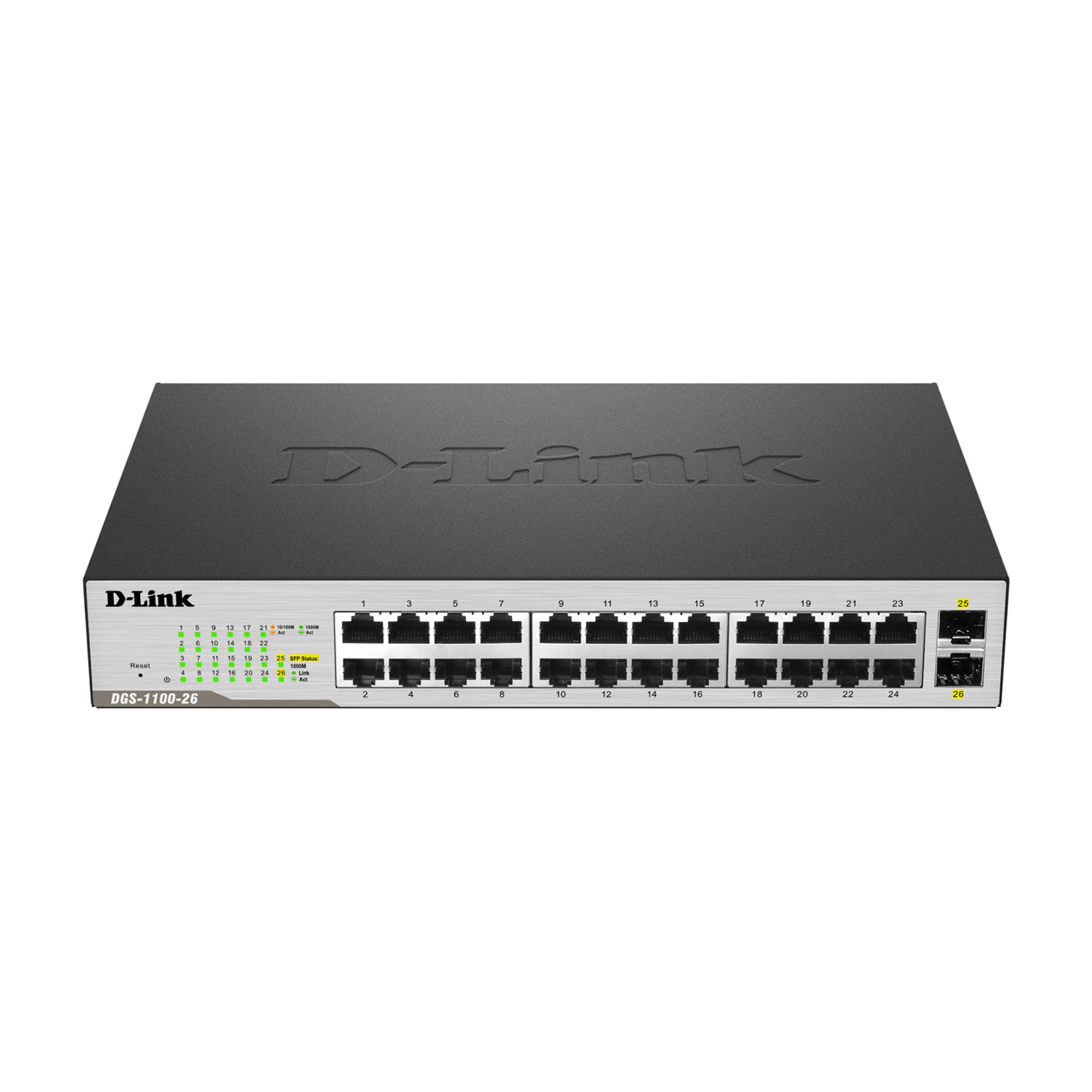  Switch D-Link DGS-1100-26, 24 porturi, 10/100/1000 Mpbs 