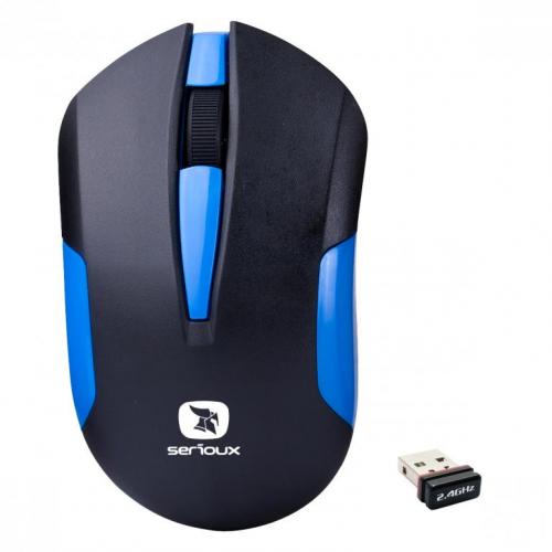 Mouse wireless Serioux DRAGO300-BL Albastru