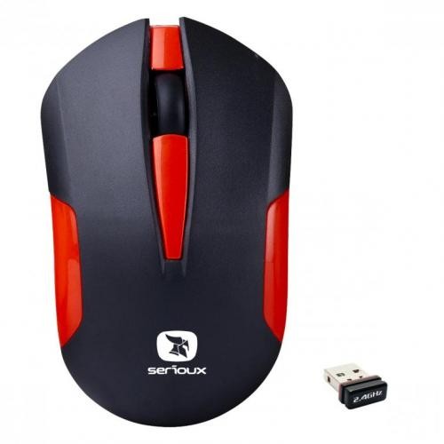 Mouse wireless Serioux DRAGO300-RD Rosu