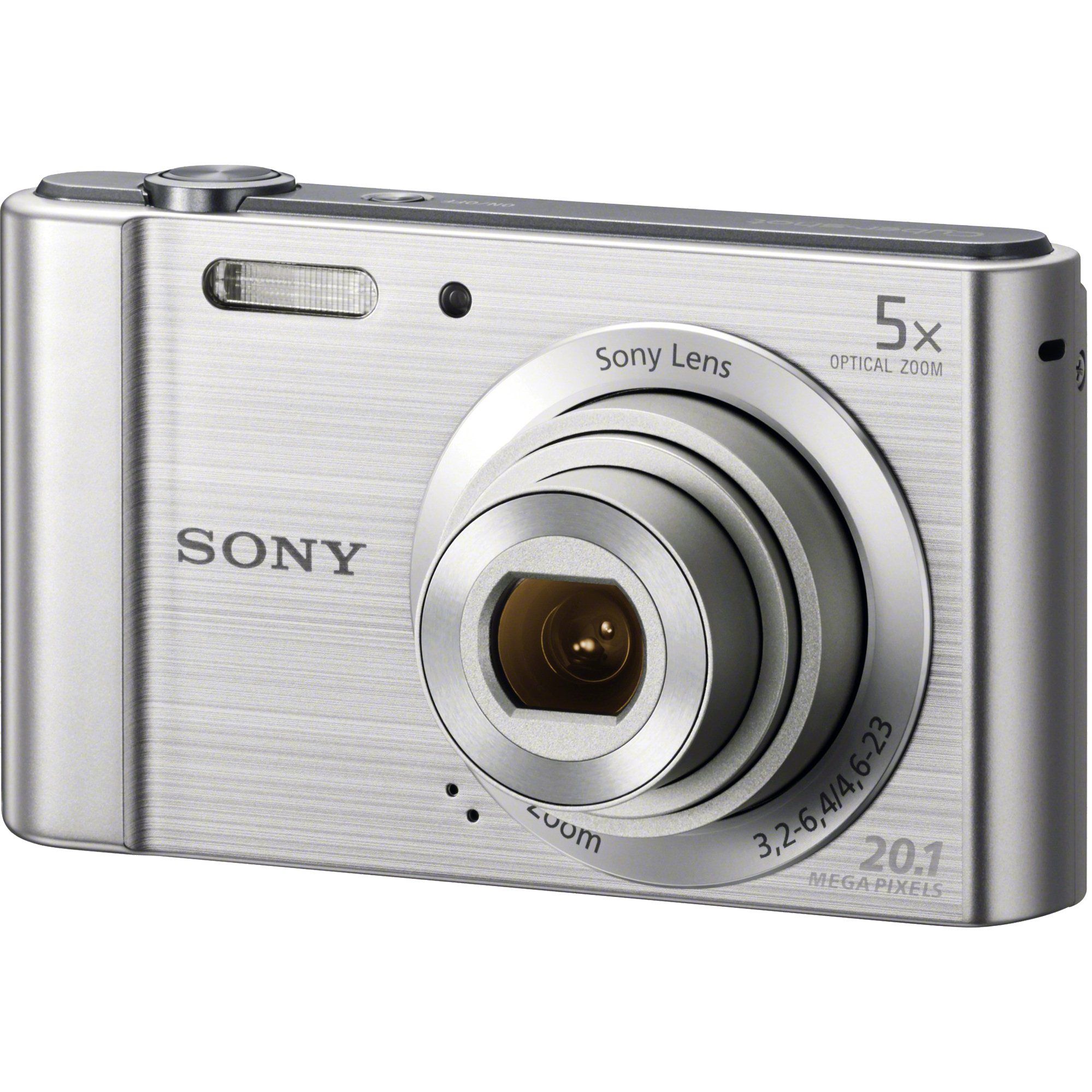 Aparat foto digital Sony Cyber-Shot DSC-W800, 20.1 MP, Argintiu