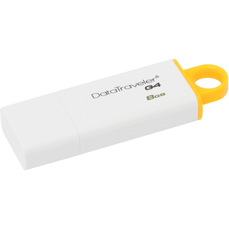  Memorie USB Kingston DataTraveler DTIG4, 8GB, USB 3.0, Alb/Galben 