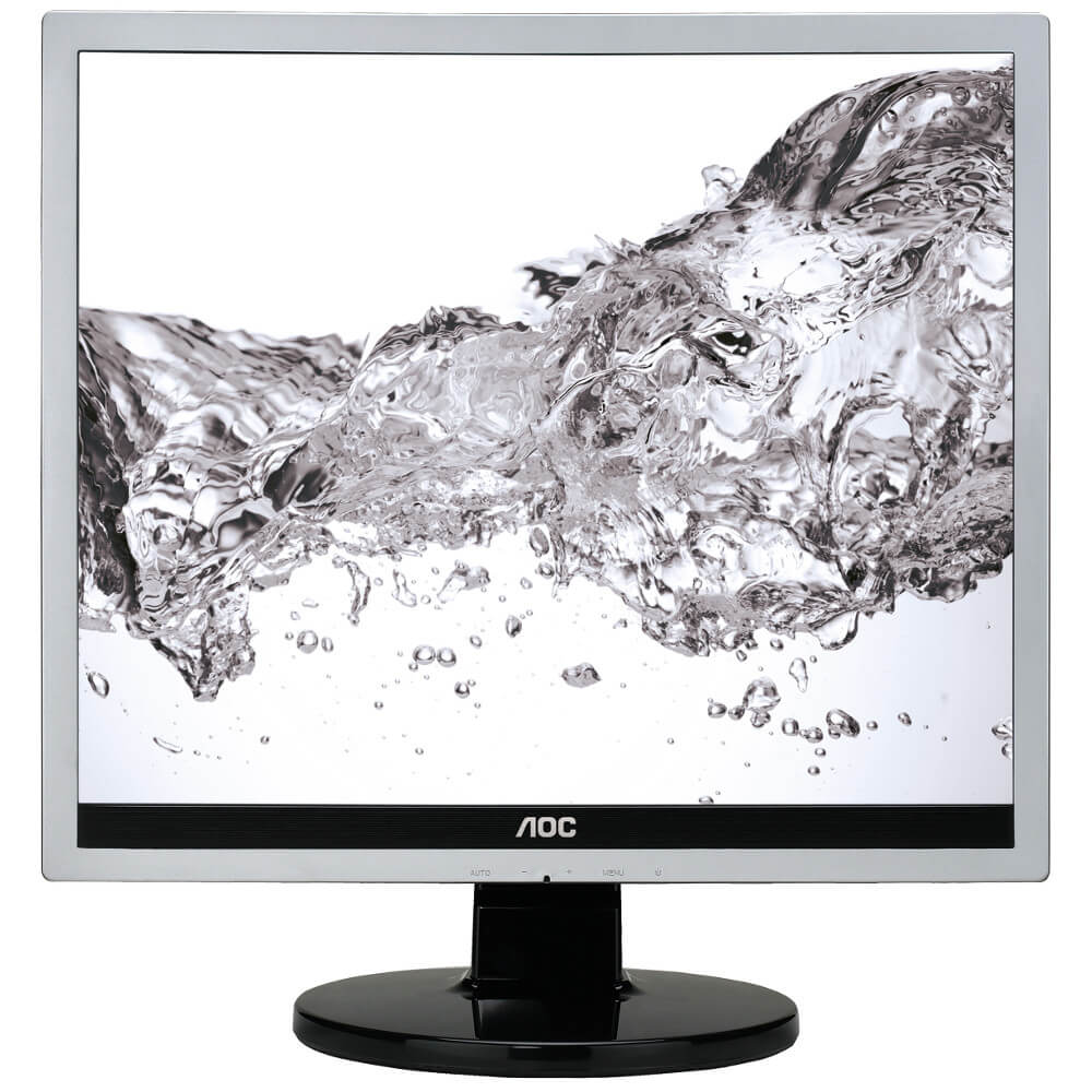  Monitor LED AOC E719SDA, 17", SXGA (1280x1024),&nbsp;Format 5:4, DVI, Boxe, Negru-Argintiu 