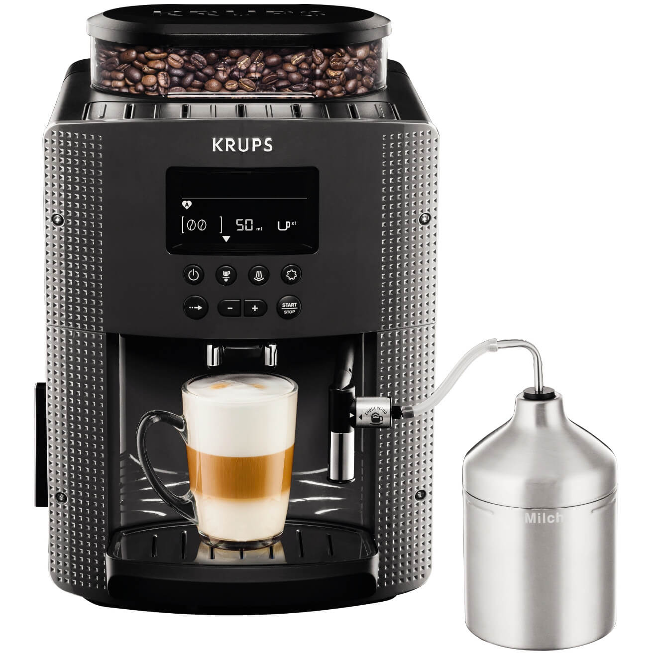 Espressor Automat Krups Ea816b70, 1450 W, 1.7 L, 15 Bar, Gri Antracit