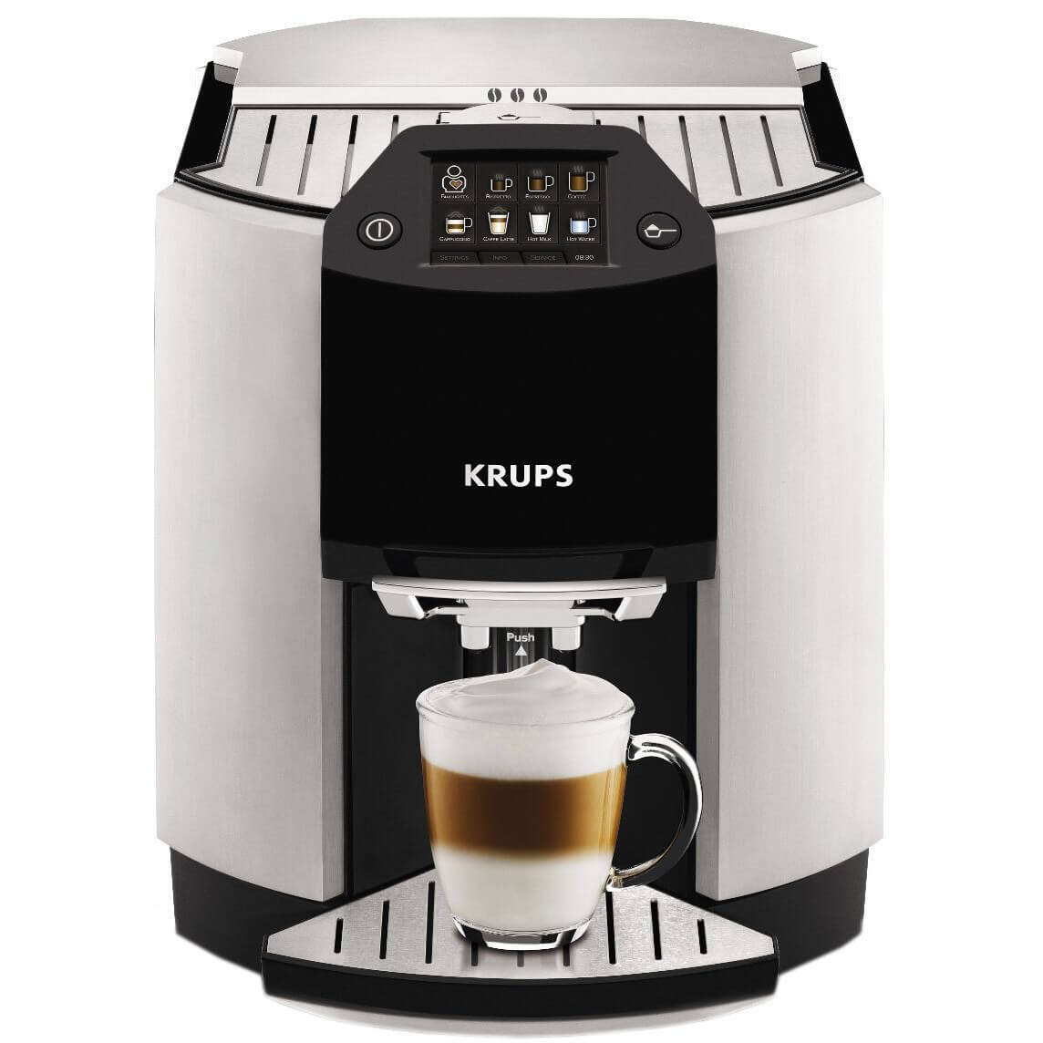  Espressor automat Krups Barista EA901030, 1450 W, 1.7 L, 15 bar, Argintiu 