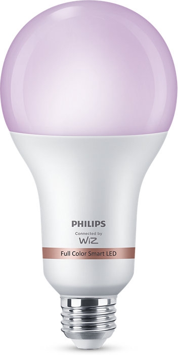 Bec LED Smart Philips, A80, E27, 18.5 W, Wi-Fi, RGB