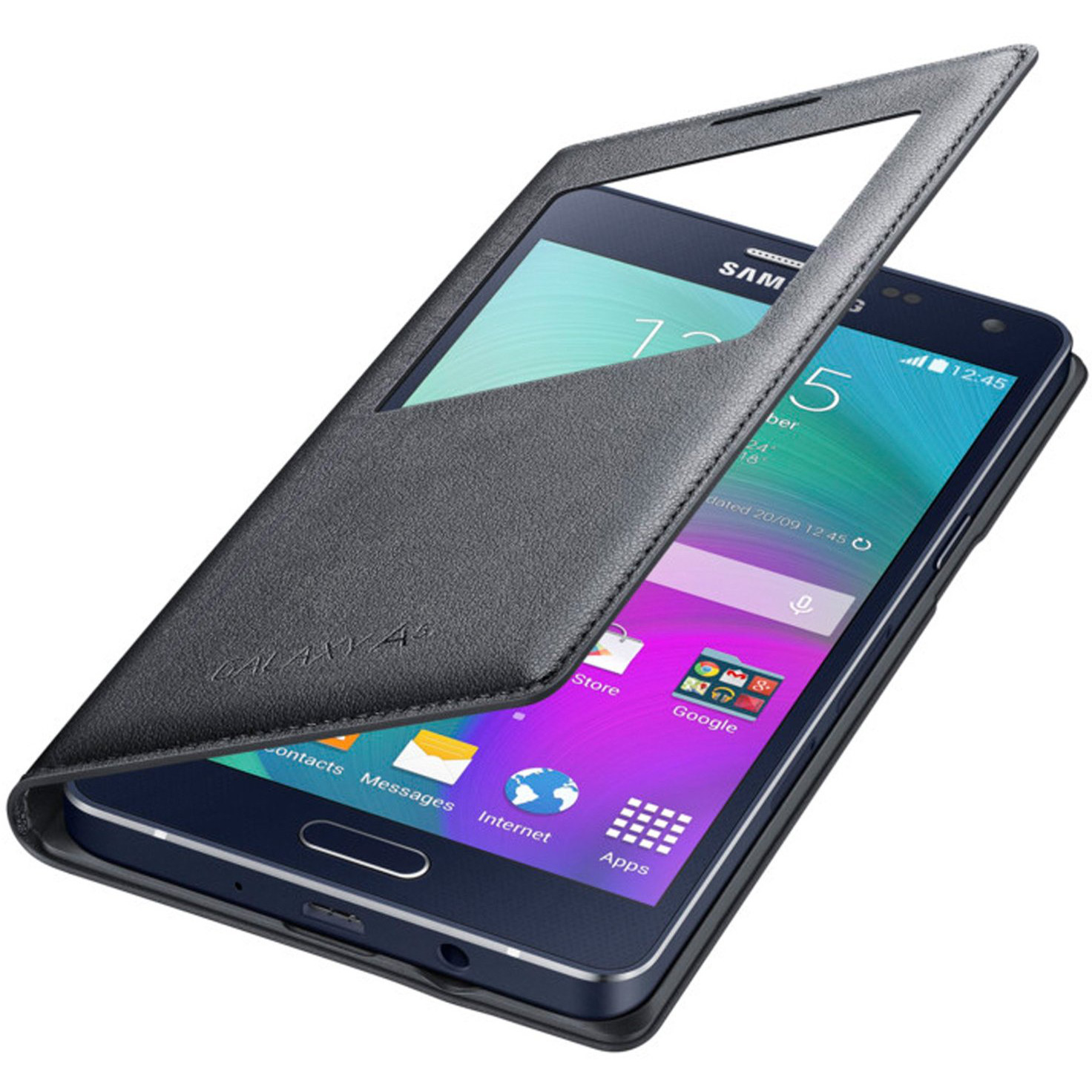  Husa S-View Samsung pentru Galaxy A5, Negru 