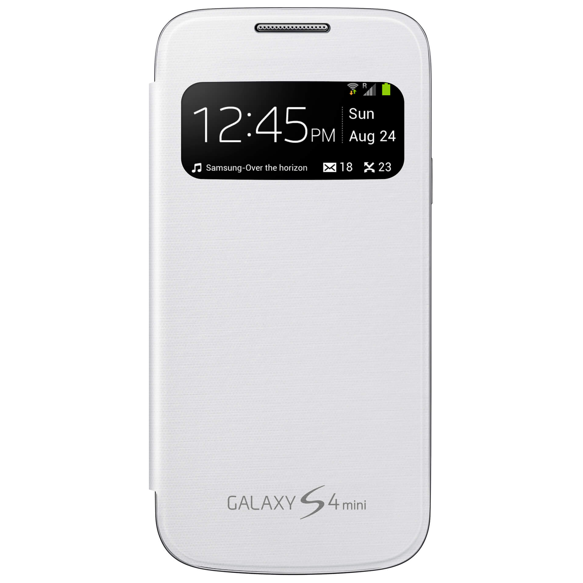  Husa Samsung S-View Cover EF-CI919BWEGWW pentru Galaxy S4 Mini, Alb 