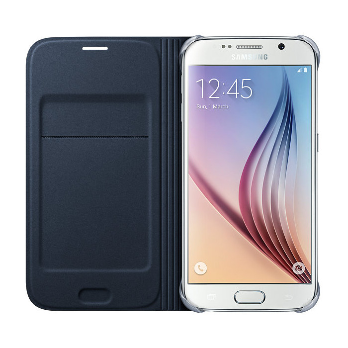  Husa Flip Wallet Samsung pentru Galaxy S6, Blue 