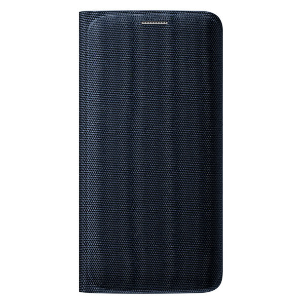 Husa Flip Wallet (Fabric) Samsung EF-WG925BBEGWW pentru Galaxy S6 Edge, Albastru inchis 