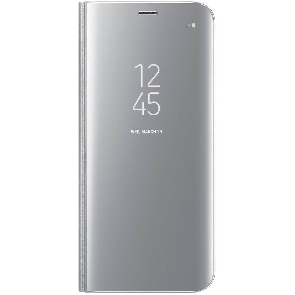Husa Clear View Samsung EF-ZG950CSEGWW pentru Galaxy S8, Argintiu