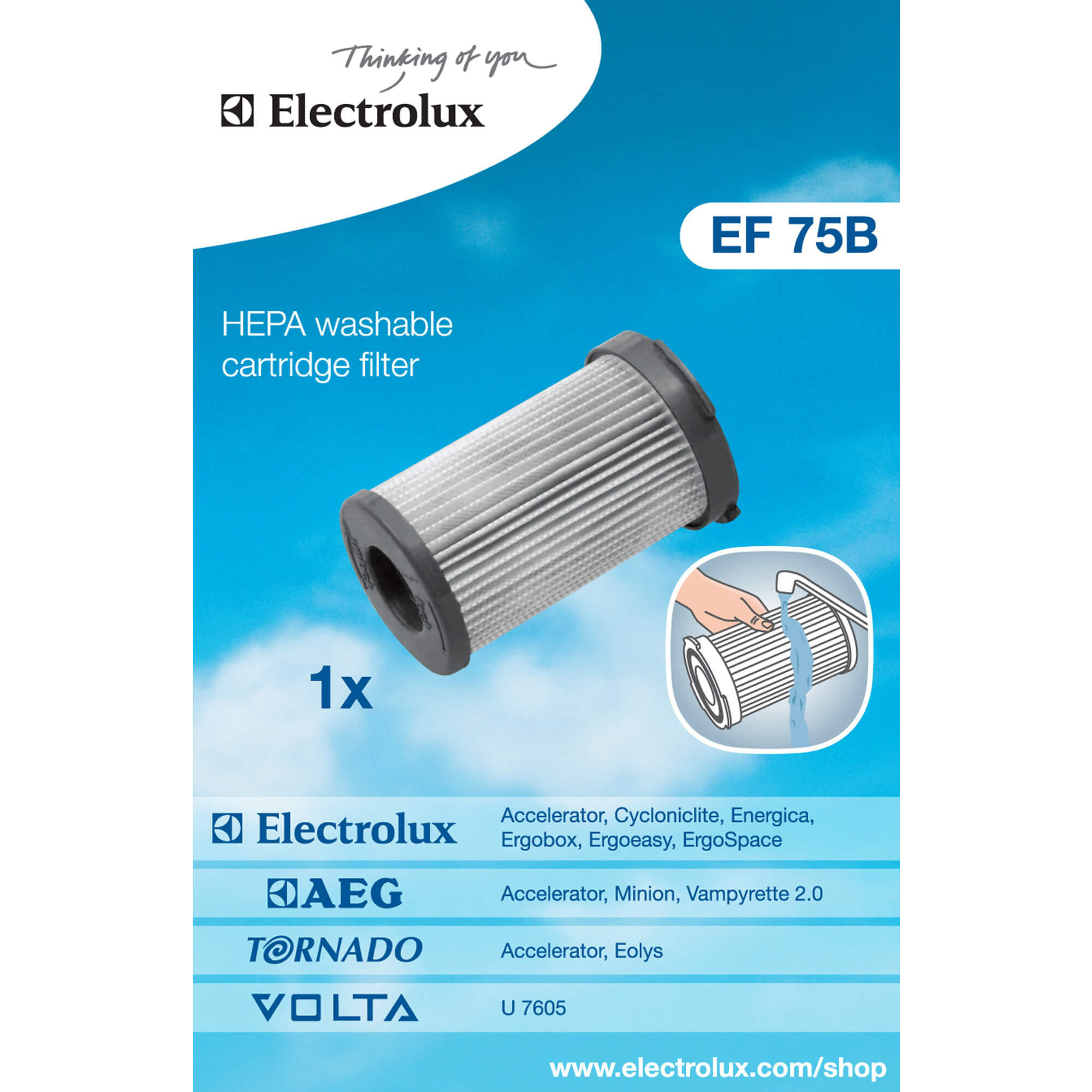  Filtru HEPA cilindric Electrolux EF75B 