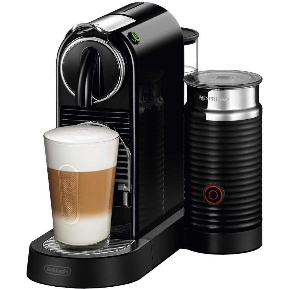 Espressor Nespresso DeLonghi Citiz&Milk EN267.BAE, 1720 W, 1 L, 19 bar, Negru + Aparat pentru spumare lapte