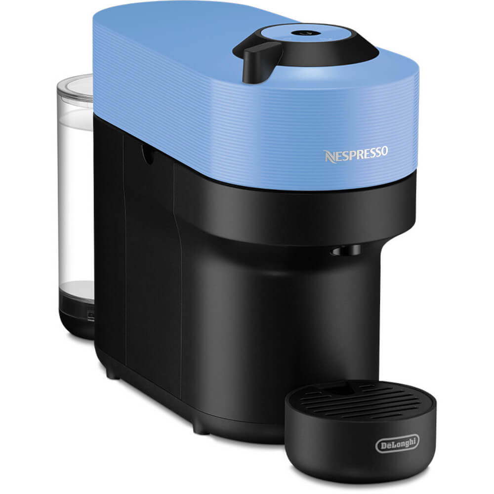 Espressor cu capsule Nespresso DeLonghi Vertuo Pop ENV90.A, 1260 W, Extractie prin Centrifusion, Control prin Bluetooth si Wi-Fi, 0.6 L, 12 capsule cadou, Albastru