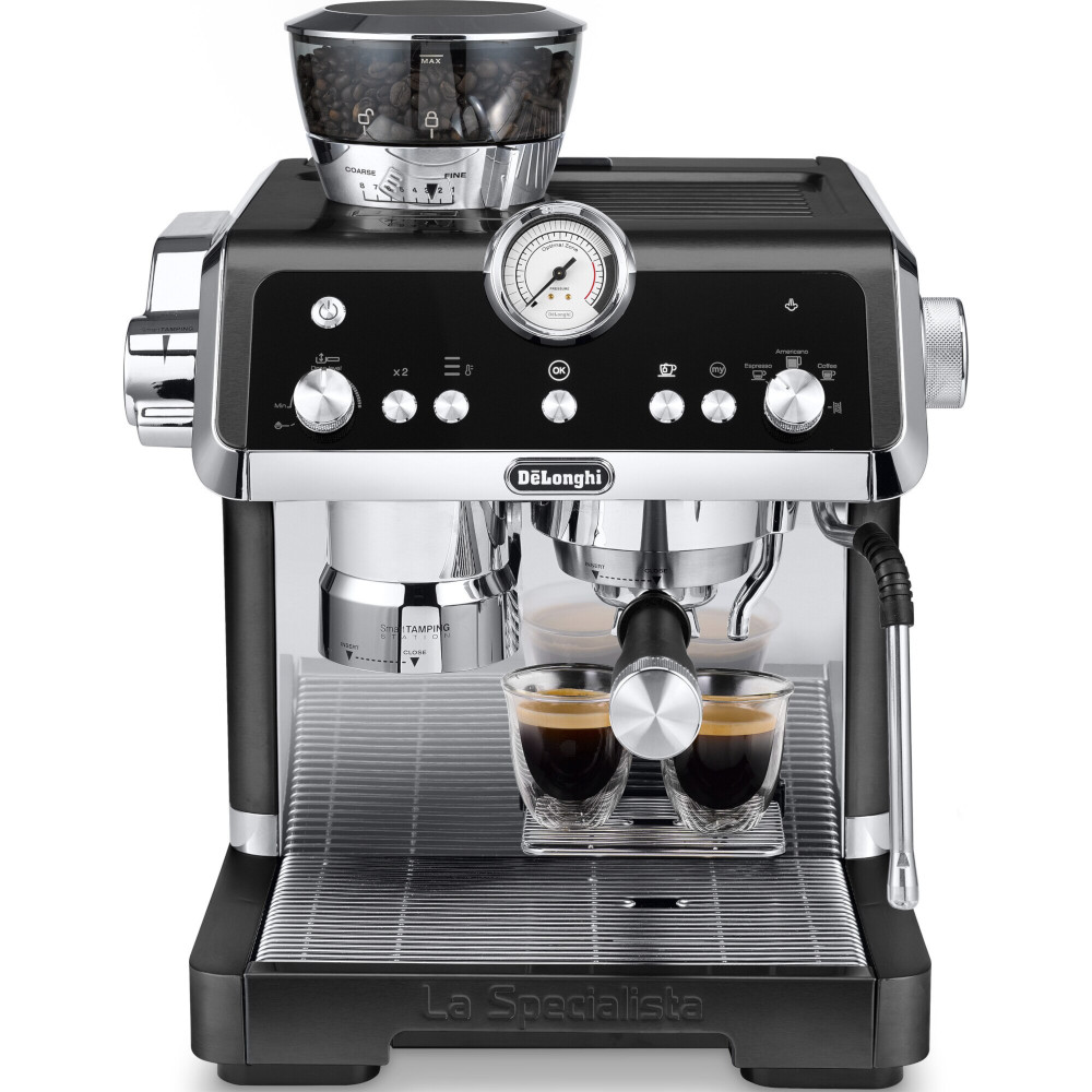 Espressor manual De’Longhi EC 9355.BM la Specialista Prestigio, 1450 W, 19 Bar, 2L, Negru/Argintiu