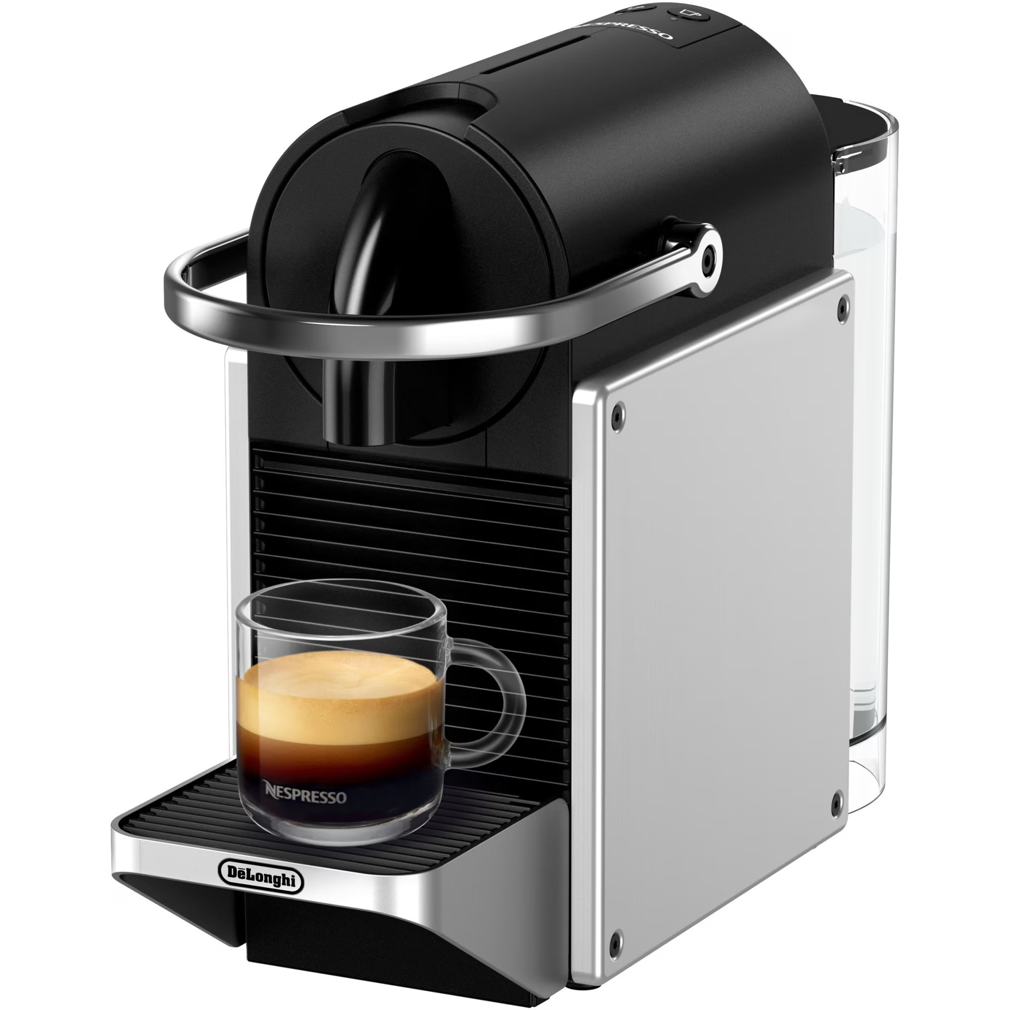 Espressor Nespresso DeLonghi Pixie EN127.S, 19 bar, 0.7 l, Argintiu
