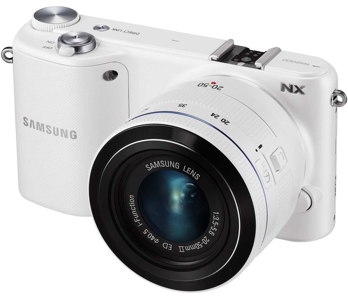  Aparat foto Mirrorless Samsung NX2000, 20.3 MP, Obiectiv 20-50mm, White 