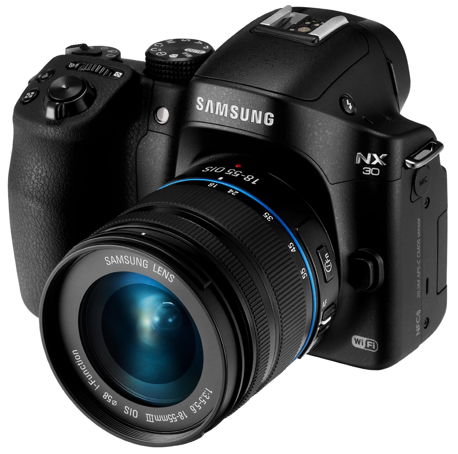  Aparat foto Mirrorless Samsung NX30, 20.3 MP, Obiectiv 18-55 mm 