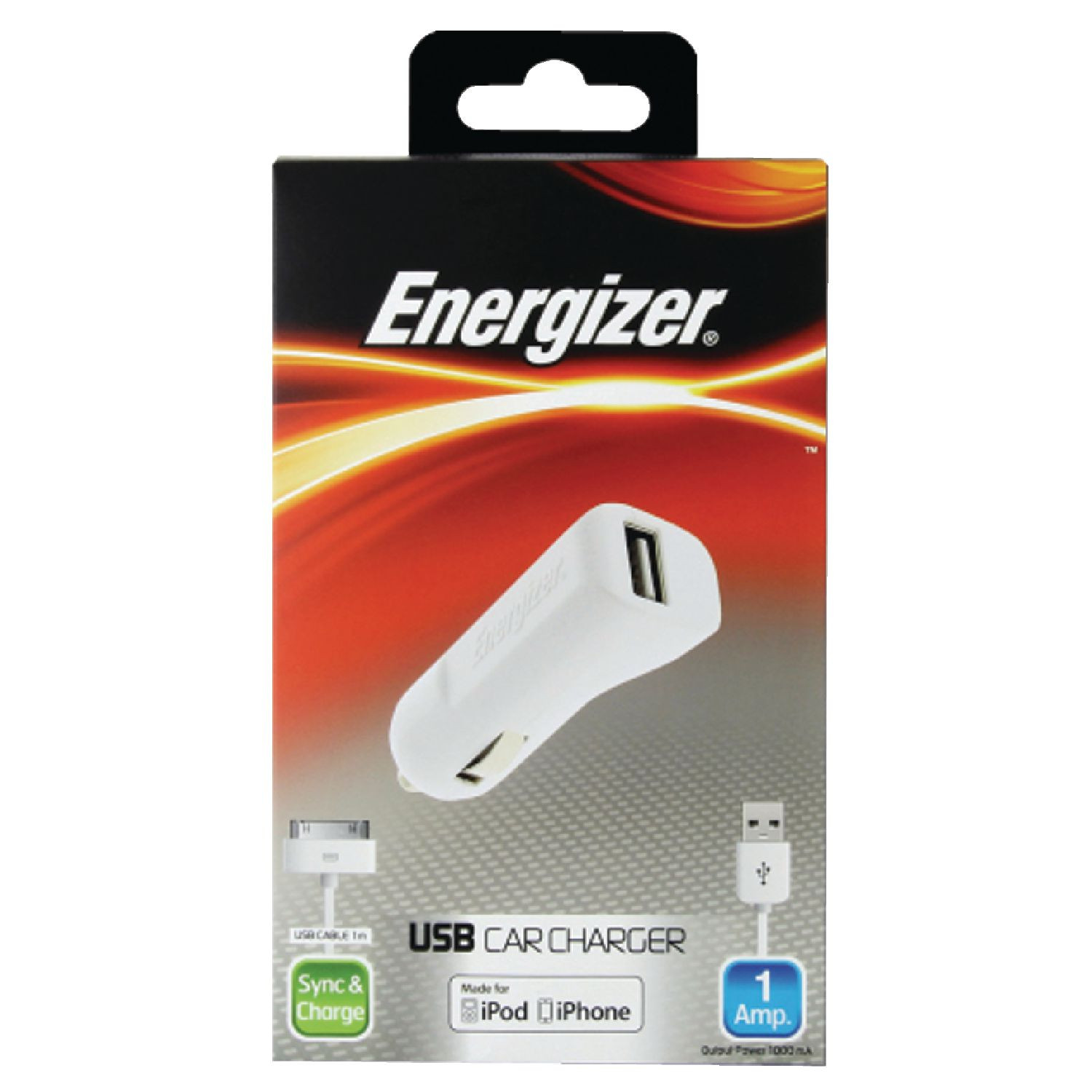  Incarcator auto Energizer pentru iPhone4/4S 