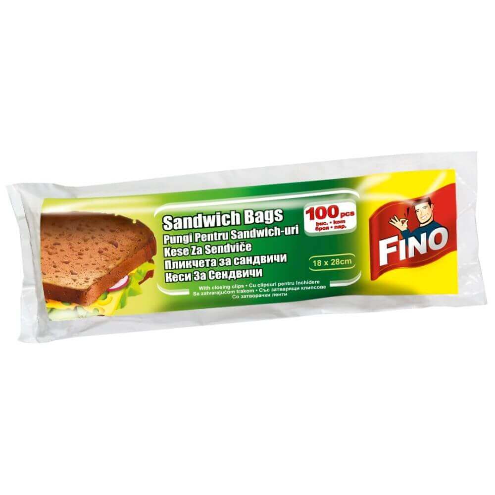 Pungi Sandwich Fino, 18x28 cm, 100 Buc/Set