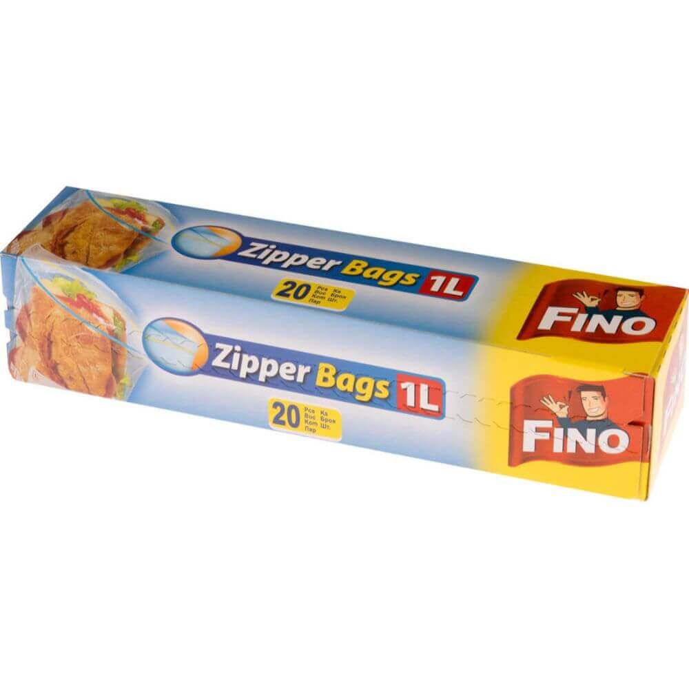 Pungi Alimentare Fino Zipper, 1L, 20 Buc/Set