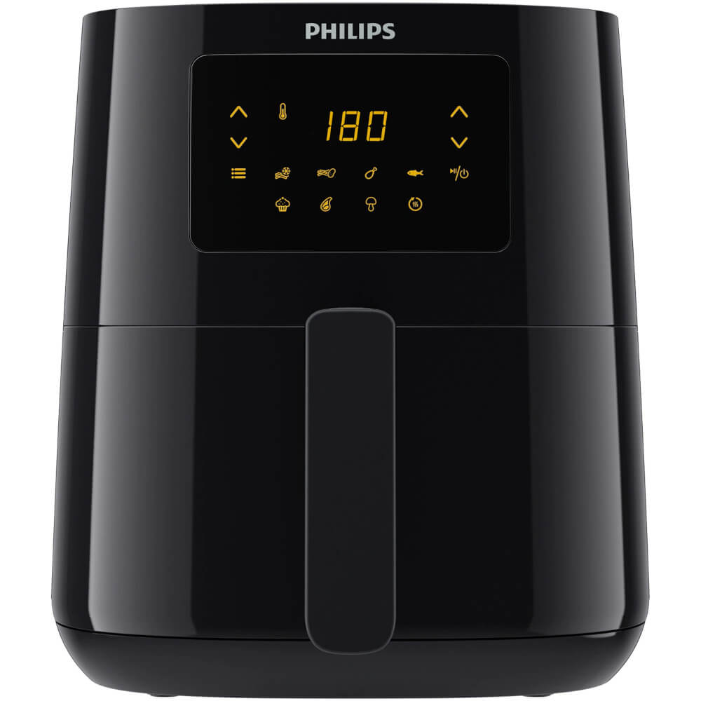 Friteuza cu aer cald Philips HD9252/90, 4.1 L, Afisaj digital, Control temperatura, Negru
