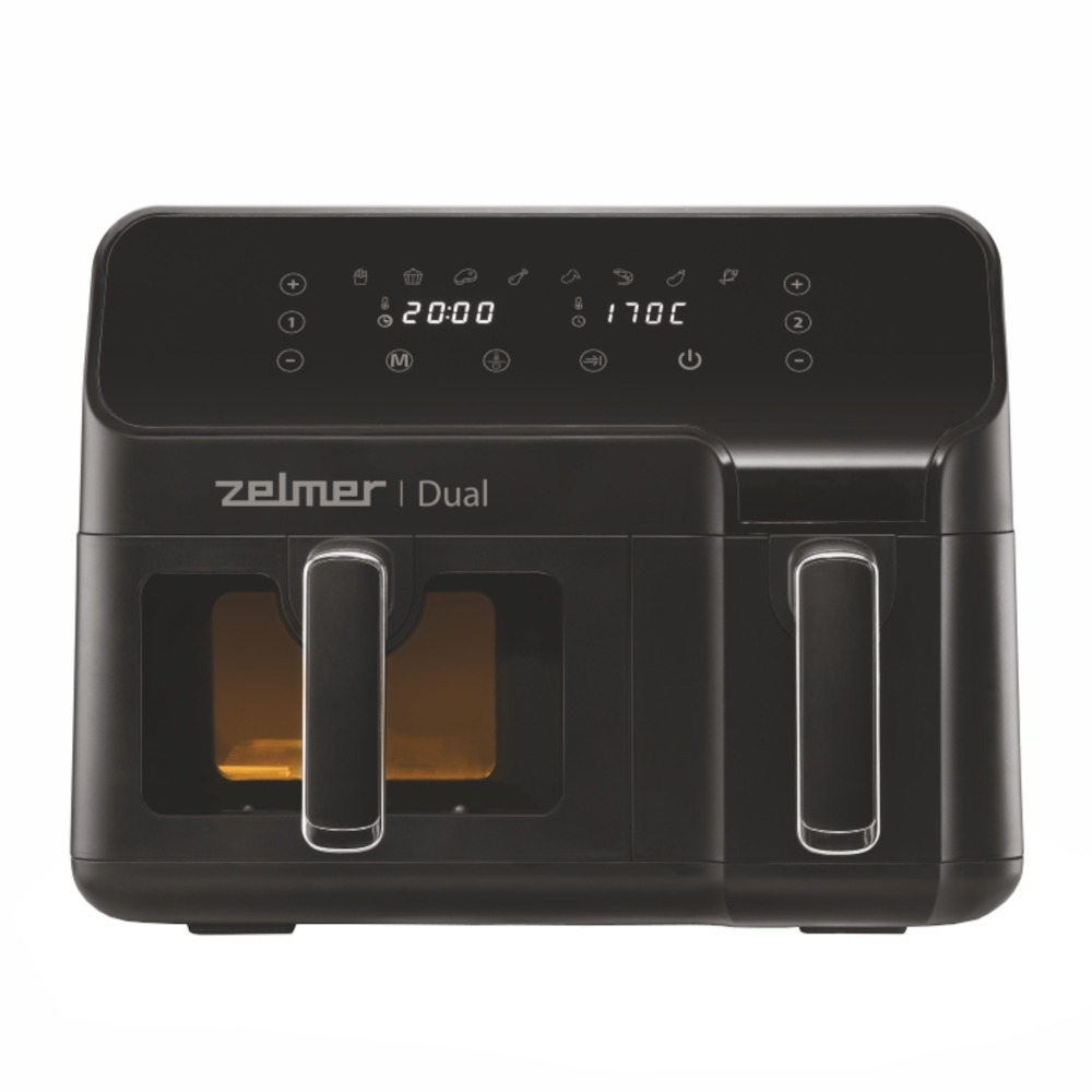 Friteuza cu aer cald Zelmer ZAF9000, 2700 W, 9 l, 8 programe, Negru