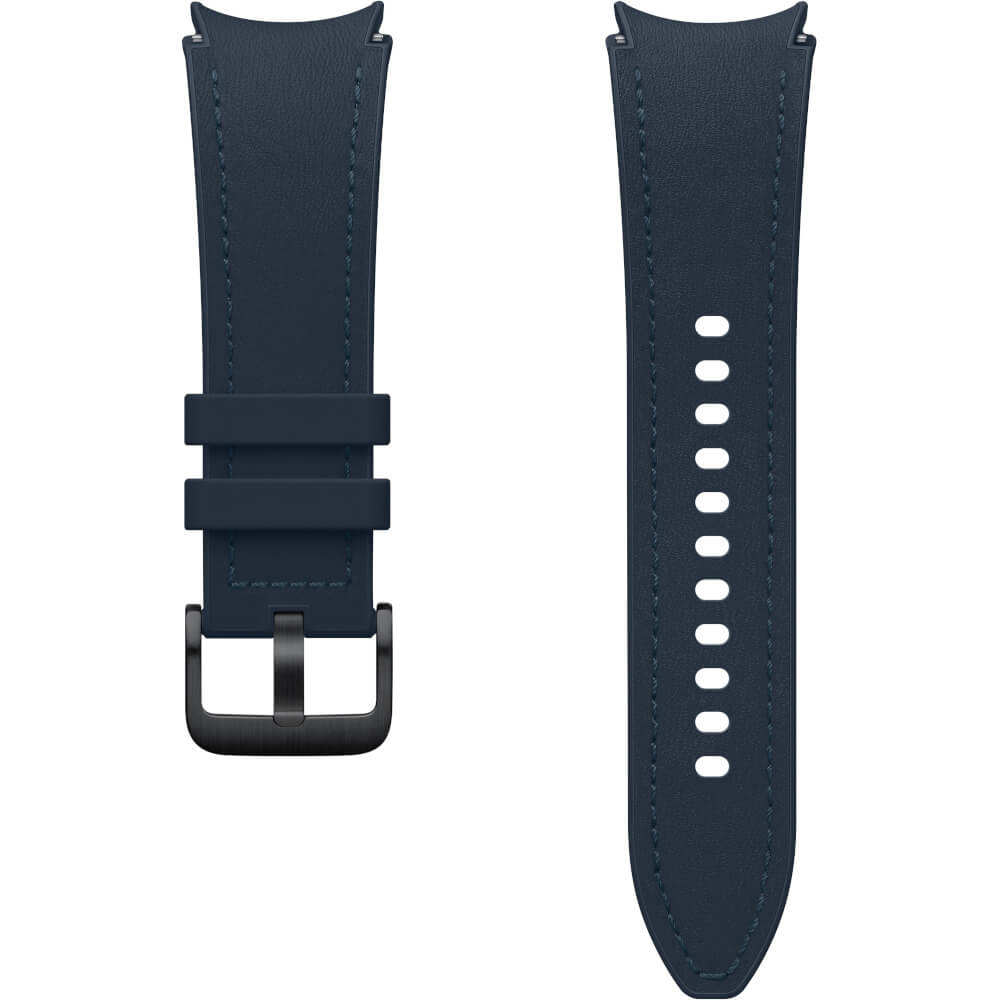  Galaxy Watch Hybrid Leather Band pentru Samsung Galaxy Watch6, 20 mm, S/M, Indigo 