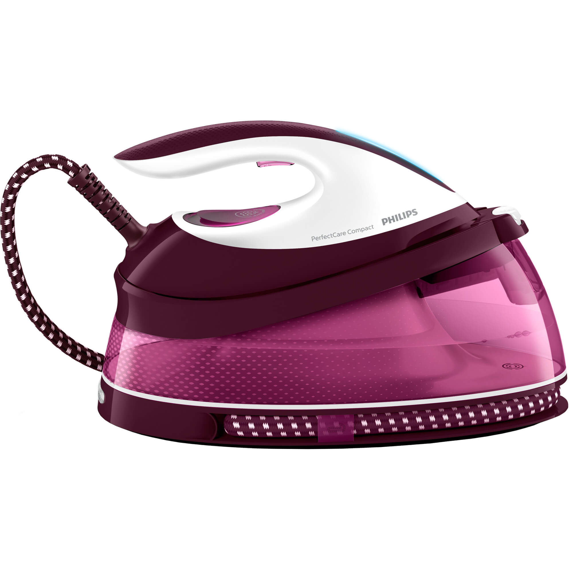  Statie de calcat Philips PerfectCare Compact GC7808/40, 2400 W, 5.3 bar, Talpa SteamGlide 