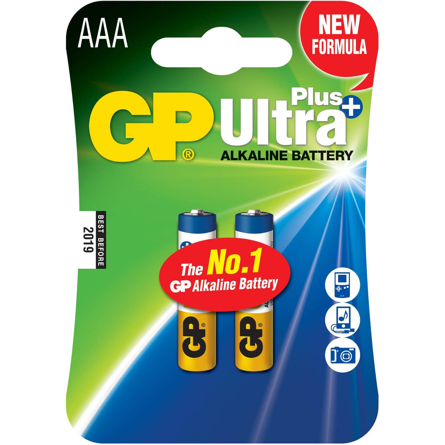  Baterii GP Batteries Ultra Alcaline Plus R3, 2 buc 