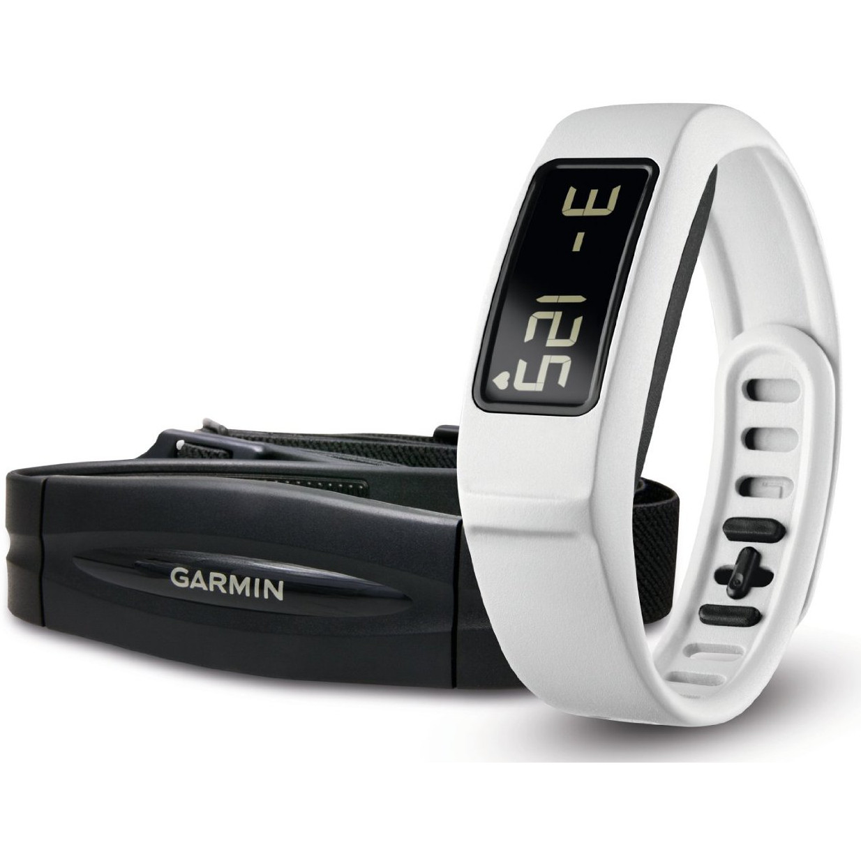  Smartband fitness Garmin Vivofit 2, Alb + Heart rate monitor 