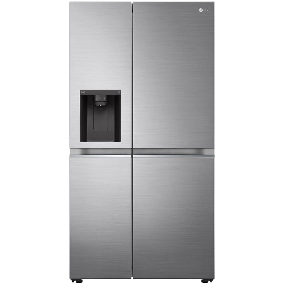 Side By Side Lg Gslv70pzte, No Frost, 635 L, Door Cooling, Linearcooling, Uvnano, Freshbalancer, Metal Fresh, Lg Thinq, Dozator Apa, H 179 Cm, Argintiu, Clasa E