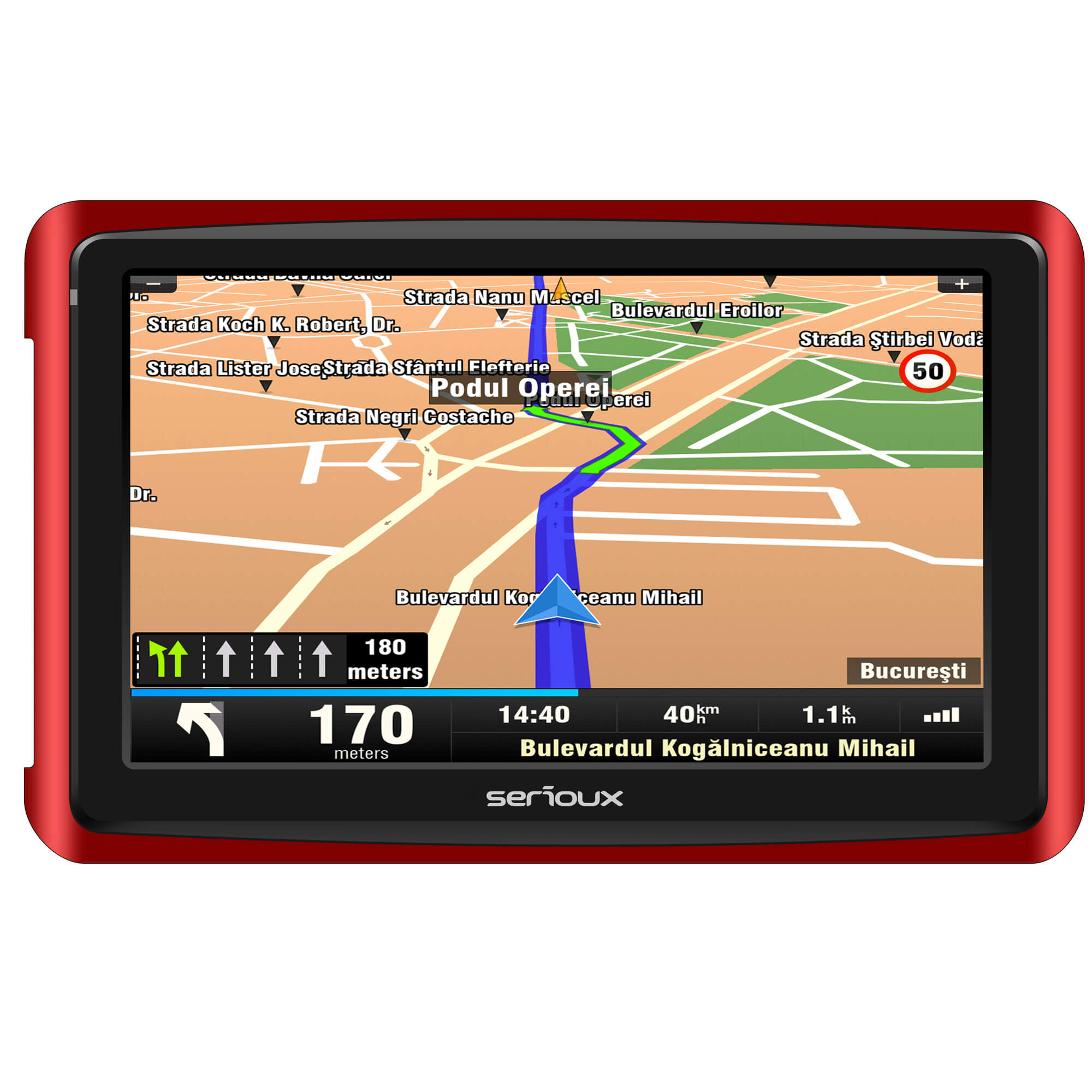  Navigatie GPS Serioux GlobalTrotter GT500, fara harta 