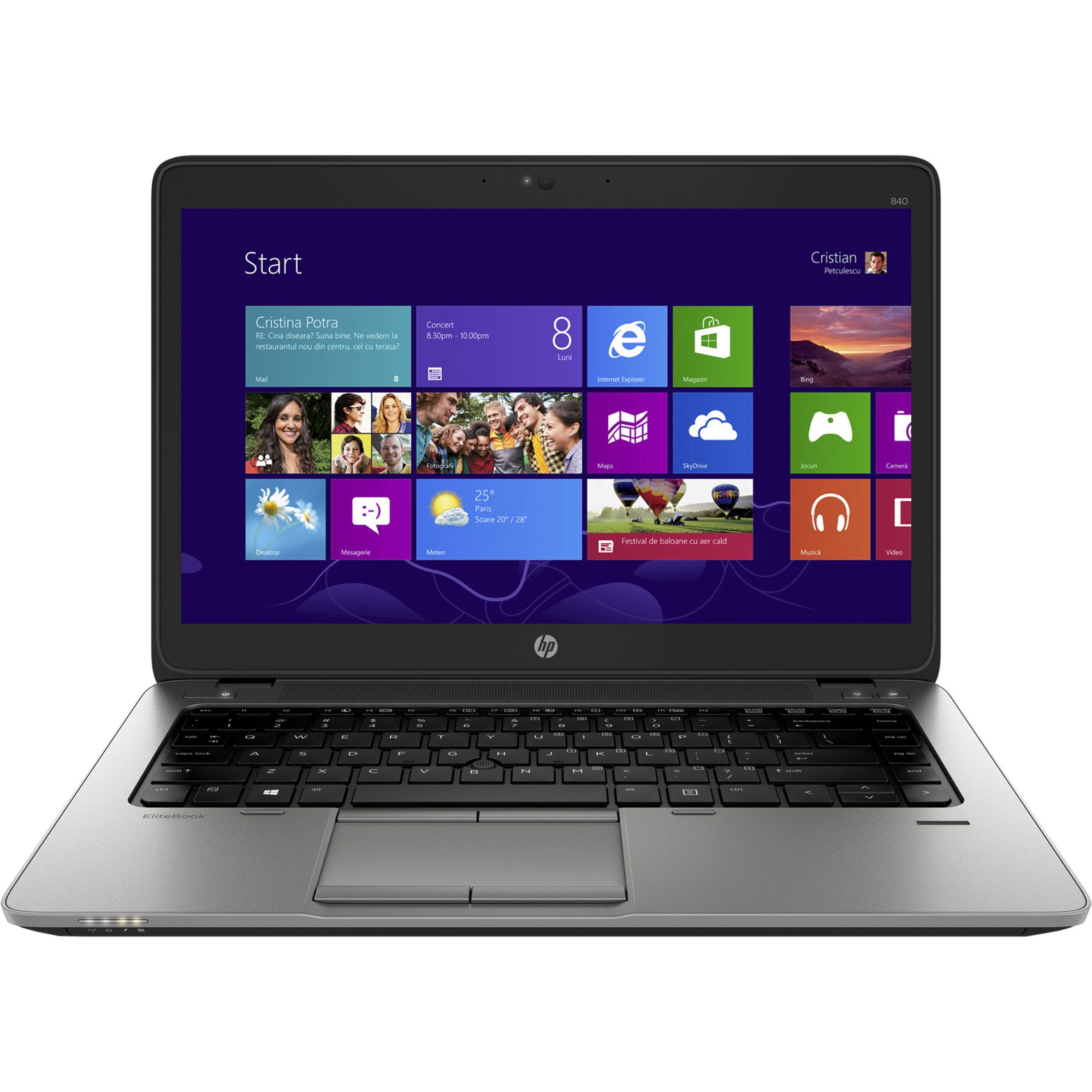  Laptop HP EliteBook 820 G2, Intel Core i5-5200U, 8GB DDR3, SSD 256GB, Intel HD Graphics, Windows 8.1 Pro 