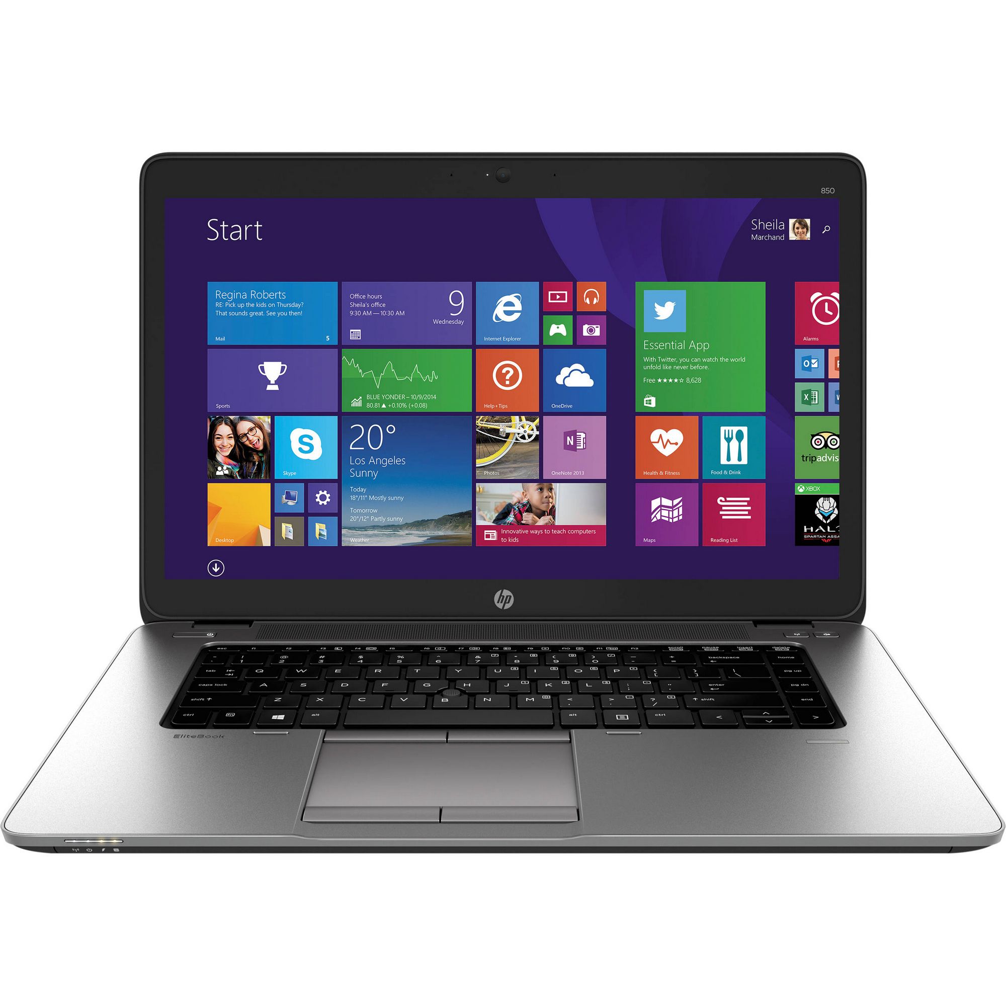  Laptop HP EliteBook 850 G2, Intel Core i5-5200U, 8GB DDR3, SSD 256GB, Intel HD Graphics, Windows 8.1 Pro 