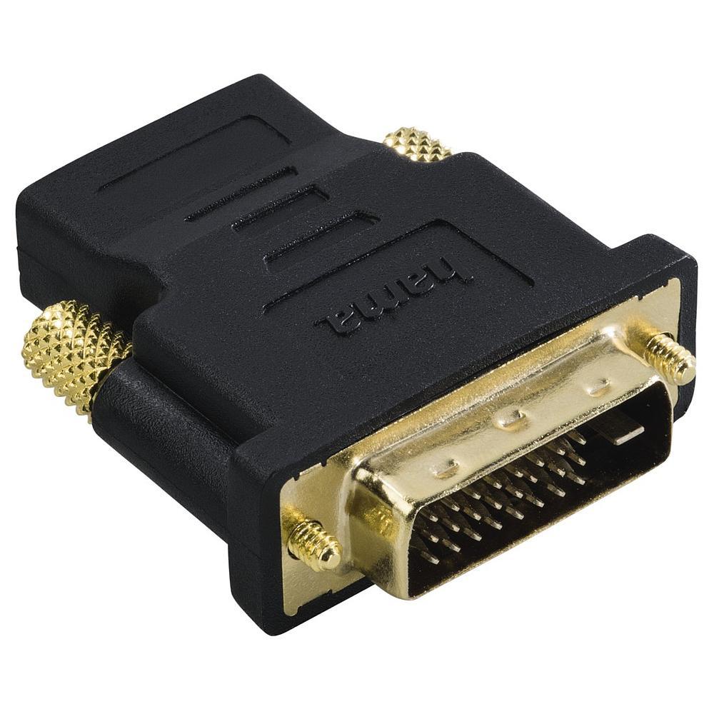  Adaptor Hama 34035, DVI-D-HDMI, Compact, Negru 