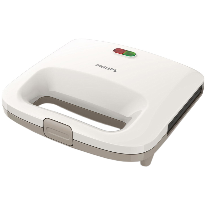  Sandwich-maker Philips Daily Collection HD2392/00, 820 W, Alb/Bej 