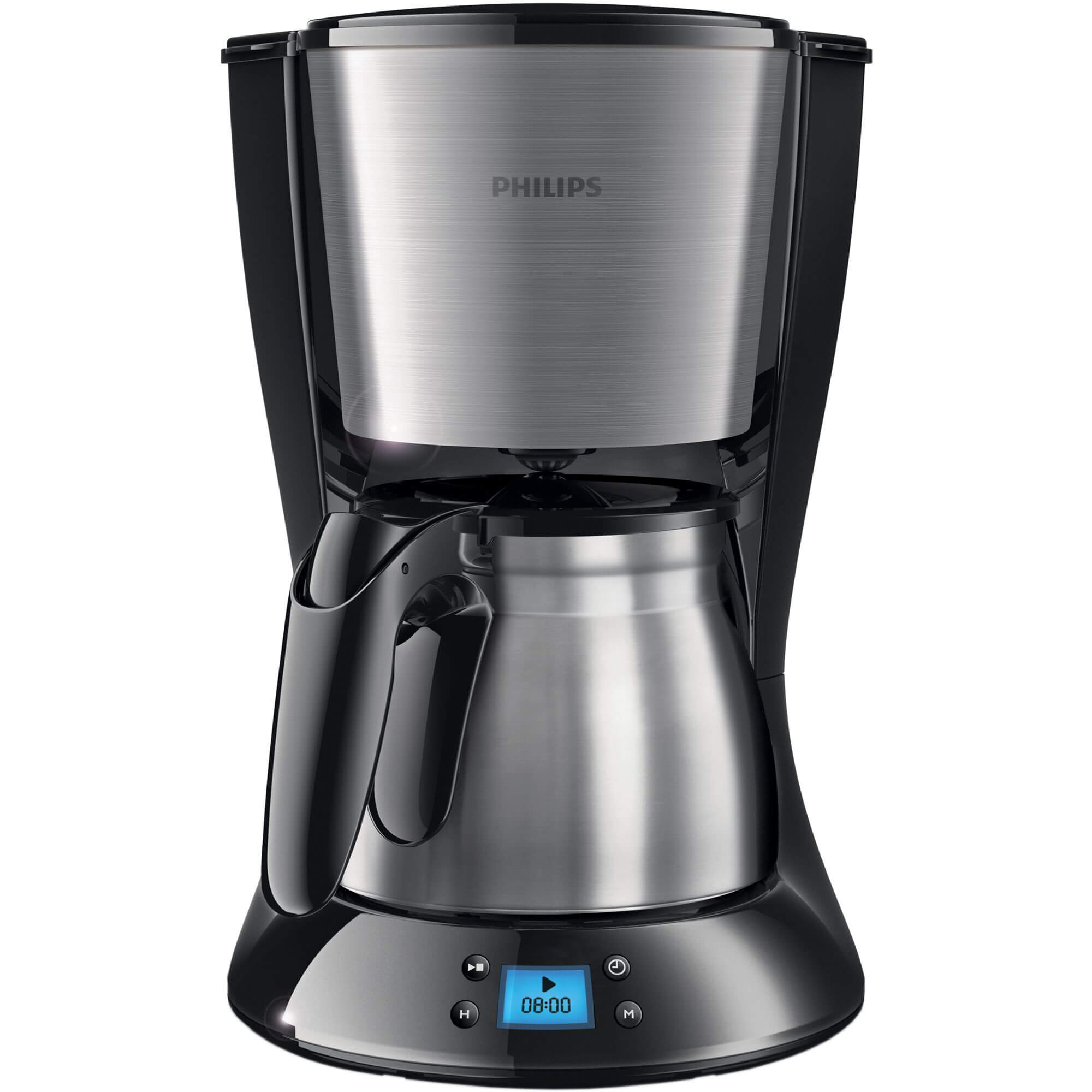  Cafetiera Philips Daily Collection HD7470/20, 1000 W, 1.2 l, Negru 