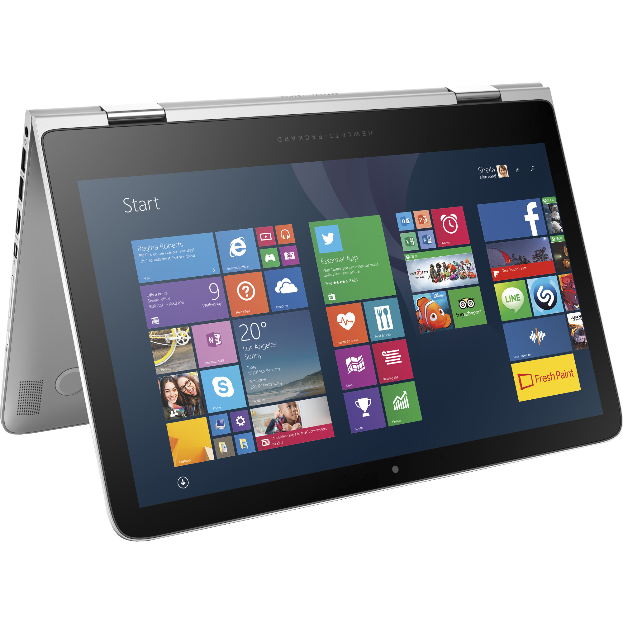 Laptop 2 in 1 HP Spectre x360, Intel Core i5-6200U, 8GB DDR3, SSD 256GB, Intel HD Graphics, Windows 10 Home