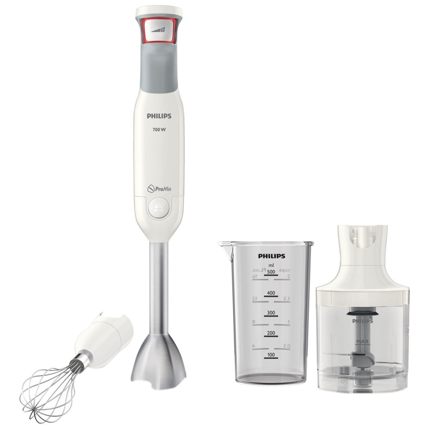  Mixer vertical Philips Avance Collection Pro HR1642/00, 700 W, Speed Touch + Turbo, 0.6L, Alb 
