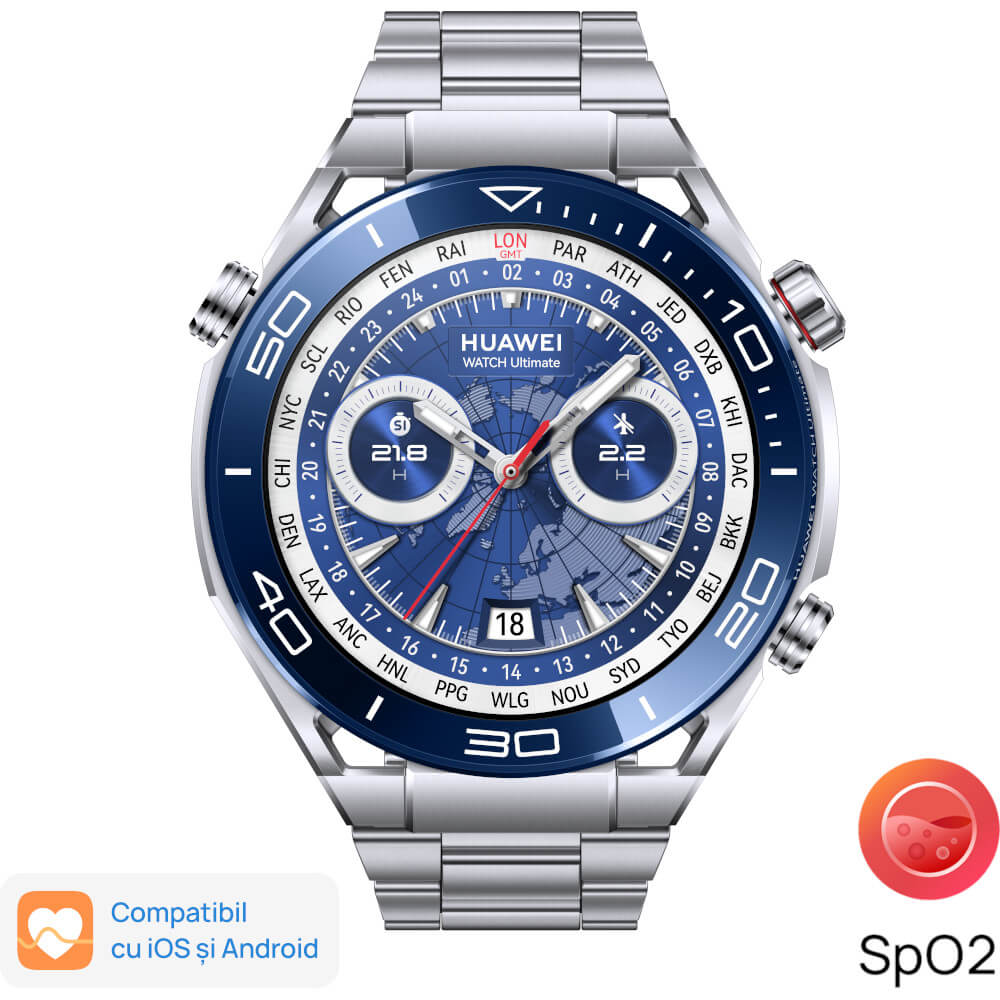 Smartwatch Huawei Watch, Ultimate Voyage Blue