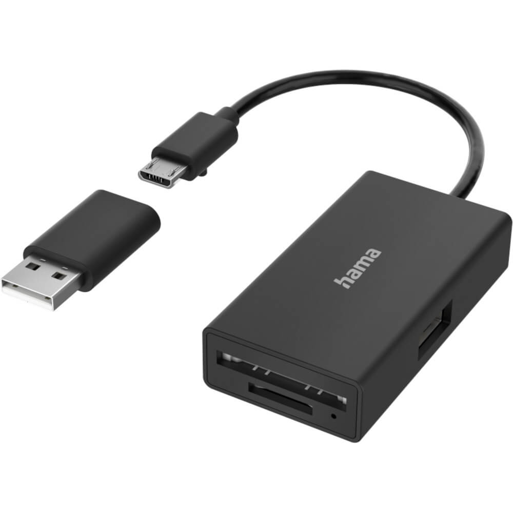 Hub USB HAMA 200125, USB 2.0, Negru