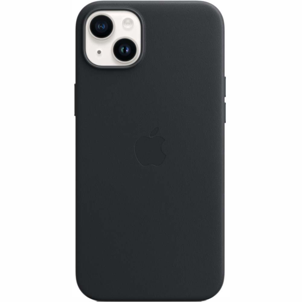 Husa de protectie Apple Leather Case with MagSafe pentru iPhone 14 Plus, Midnight