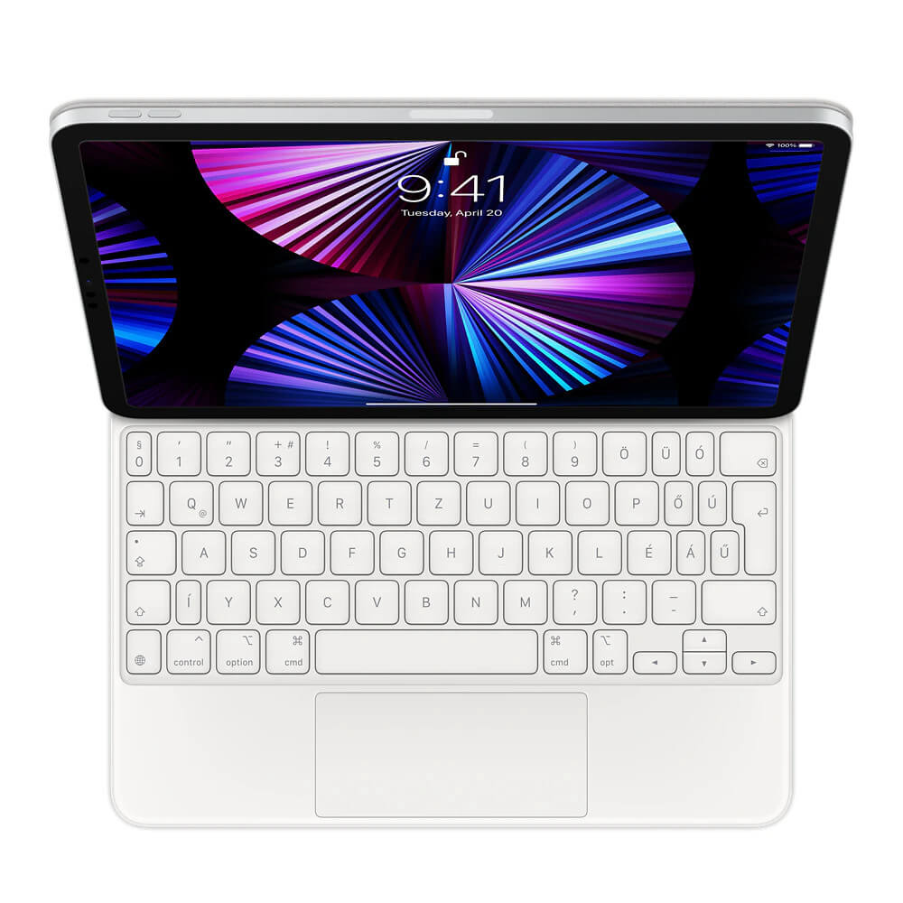  Husa cu tastatura Apple Magic Keyboard pentru iPad Pro 11" (gen.3) / iPad Air (gen.4), Layout RO, Alb 
