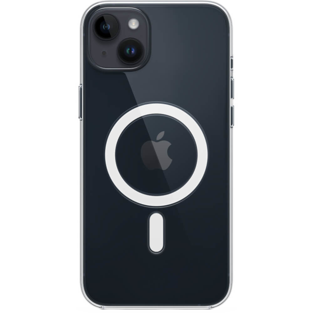 Husa de protectie Apple Clear Case with MagSafe pentru iPhone 14 Plus, Transparent