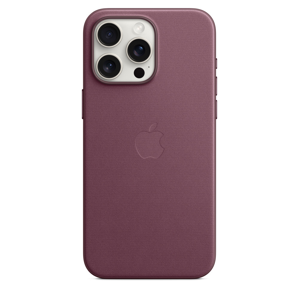 Husa de protectie Apple FineWoven Case cu MagSafe pentru iPhone 15 Pro Max, Mulberry