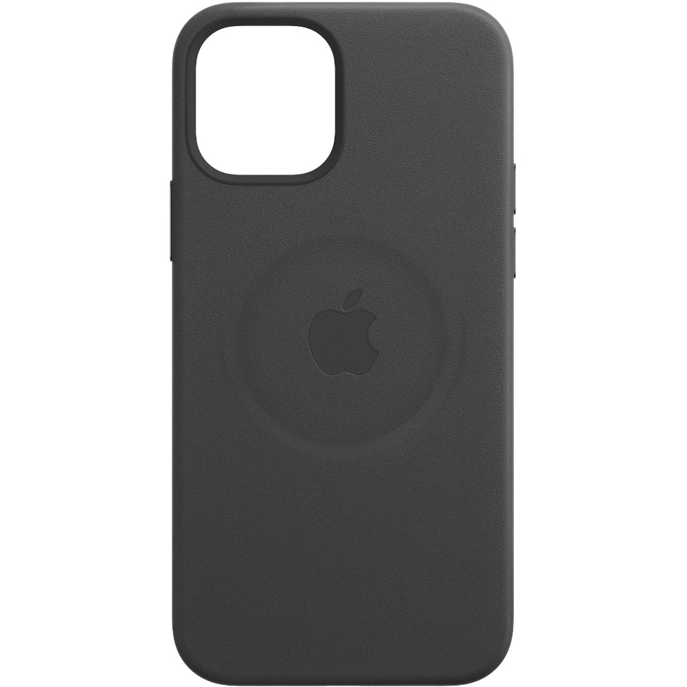 Husa de protectie Apple Leather Case with MagSafe pentru iPhone 12 Mini, Negru