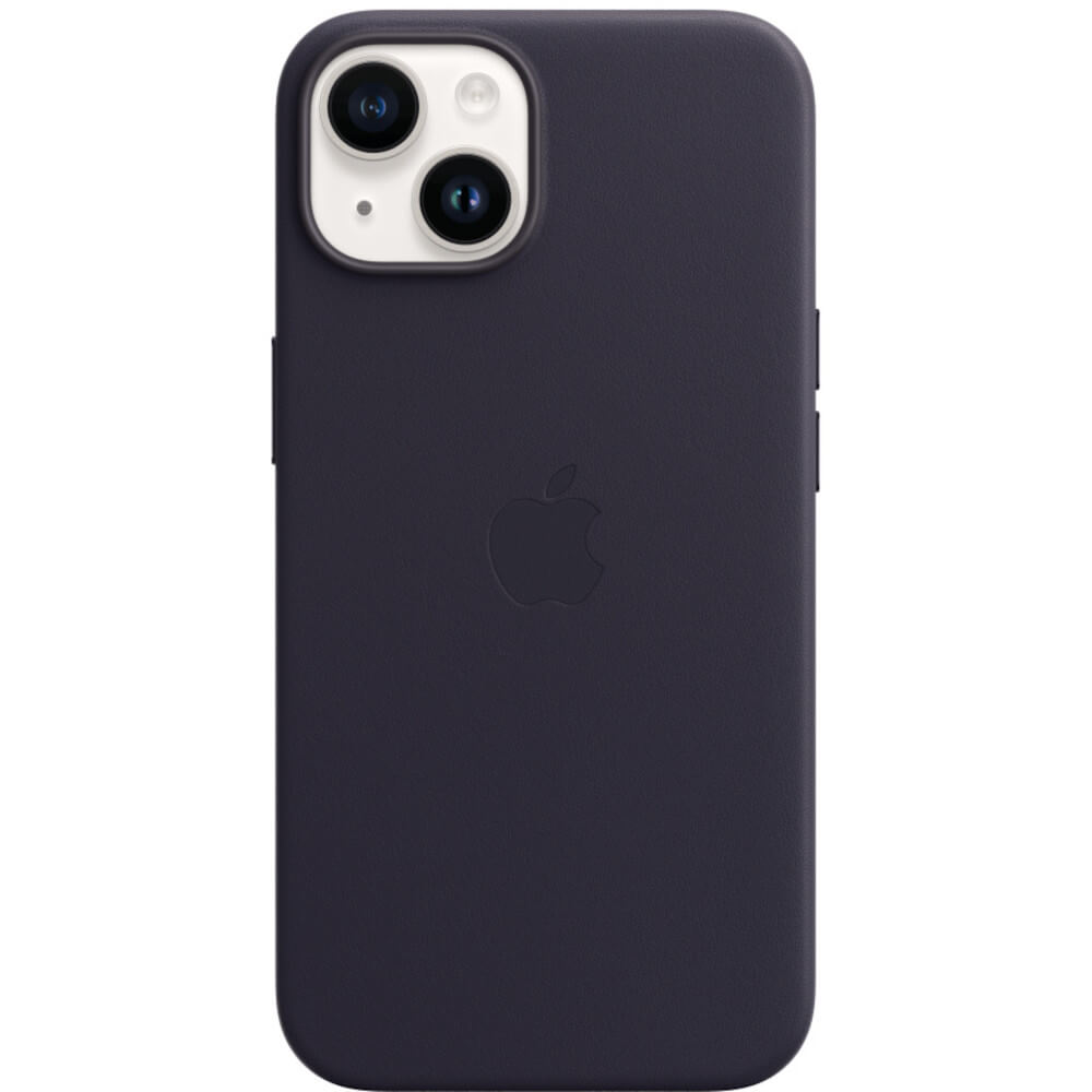 Husa De Protectie Apple Leather Case With Magsafe Pentru Iphone 14, Ink