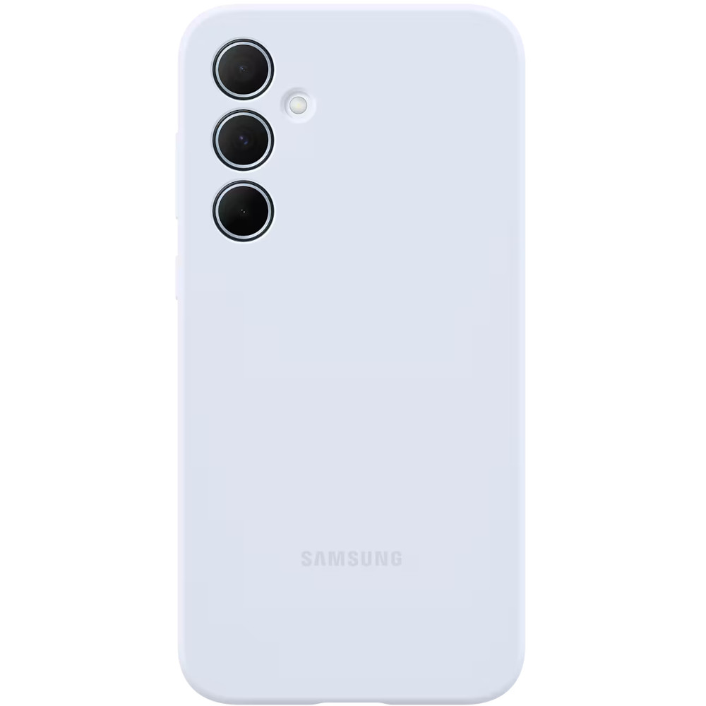 Husa de protectie Samsung Silicon Case pentru Galaxy A35 5G, Light Blue