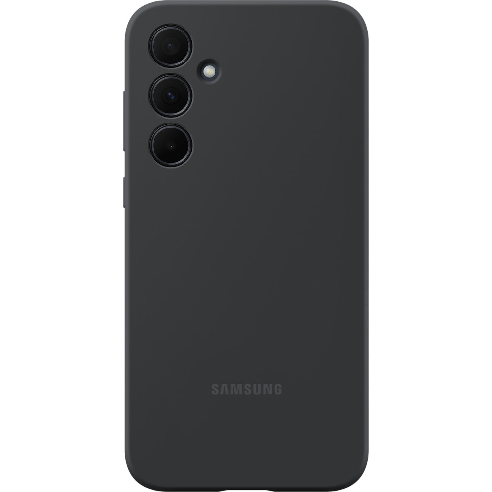 Husa de protectie Samsung Silicon Case pentru Galaxy A35 5G, Negru