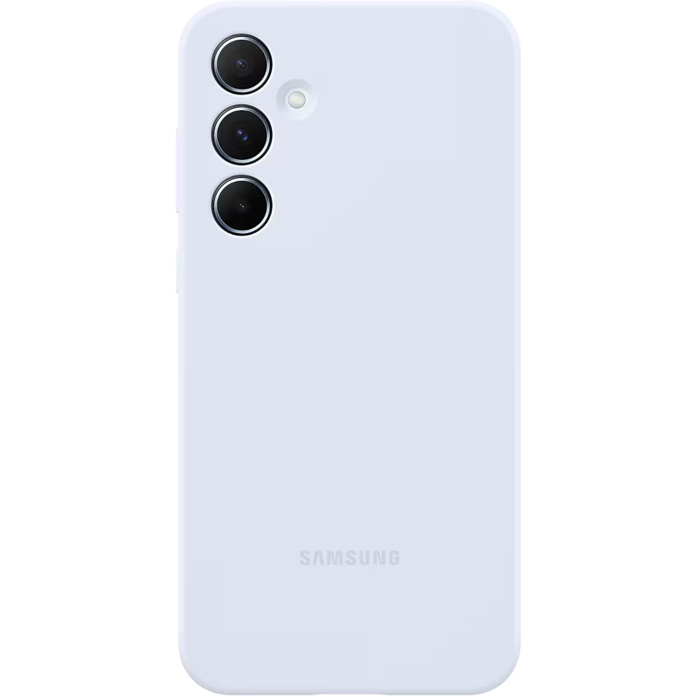 Husa de protectie Samsung Silicon Case pentru Galaxy A55 5G, Light Blue